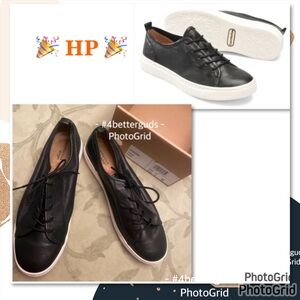 New Comfortiva Talen Leather Lace Up Sneaker Align Support 11 43 WIDE Black